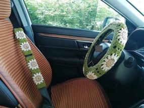 img 4 attached to Handmade Crochet Steering Wheel Sunflower