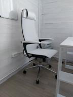 img 1 attached to Office chair metta "K-4-T" chrome, durable mesh, seat and back adjustable, black 532446 review by Mateusz Gniazdowski ᠌