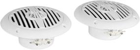 img 3 attached to 🚤 Rockville Pair MS40W: Compact and Powerful 4" 200 Watt Marine Boat Speakers in White