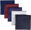 5-piece men's silk pocket square handkerchiefs set by shlax&wing logo