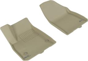 img 4 attached to 3D MAXpider Custom Fit Kagu Floor Mat (TAN) For 2017-2021 Cadillac XT5-1ST Row