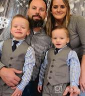 img 1 attached to Nautica Boys' 4-Piece Vest Set: 👕 Dress Shirt, Bow Tie, Vest, and Pants review by Bill Dooley