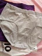 img 1 attached to OLIKEME Women'S Mid Waist Cotton Underwear Soft Hipster Briefs Full Size,Multi M review by Betsy Clark