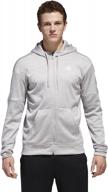 adidas athletics full zip melange 5x large logo