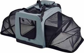 img 3 attached to Pet Life Soft Folding Collapsible Dual Sided Dogs better for Crates, Houses & Pens