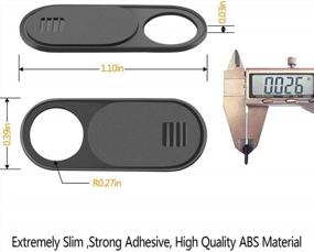img 1 attached to 📷 Модель супертонких накладок для веб-камеры - 3 штуки для ноутбука Mac HP смартфона iMac MacBook, Ползунковая затычка для защиты вашей конфиденциальности