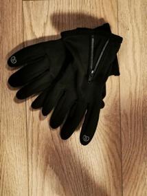 img 11 attached to Windproof Sports Fleece Neoprene Winter Gloves Khaki