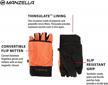 🧤 stay warm and agile in the outdoors with manzella men's fleece cold weather convertible hunting glove featuring thinsulate logo