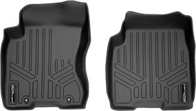 img 4 attached to 🚗 SMARTLINER Custom Fit Floor Mats for Nissan Rogue: 1st Row Liner Set Black (2008-2013) - Compatible with 2014-2015 Rogue Select