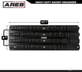 img 2 attached to 🧰Сохраните порядок в своем инструментальном ящике с помощью ARES 60038 - черный органайзер для головок на 80 штук: вмещает 80 головок на шинелькам с квадратным приводом 1/4 дюйма, 3/8 дюйма и 1/2 дюйма.