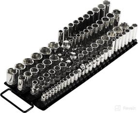 img 4 attached to 🧰 Keep Your Toolbox Organized with ARES 60038 - Black 80-Piece Socket Organizer: Holds 80 Sockets on 1/4-Inch, 3/8-Inch, and 1/2-Inch Drive Socket Rails