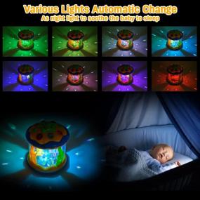 img 3 attached to Musical Baby Toys For Learning And Development: Ocean Rotating Light Up Toys For Tummy Time, Ideal For 6-24 Months Old Infants And Toddlers, Perfect Gifts For 1 Year Old Boys And Girls - Vanmor