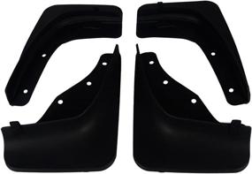 img 2 attached to 🚙 A-Premium Splash Guards Mud Flaps Mudflaps Replacement for Lincoln MKC 2015-2017 Front and Rear 4-PC Set: Keep your Car Clean with Premium Mudguards!