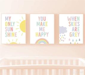 img 4 attached to Baby Girl Nursery Decor Unframed