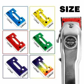 img 3 attached to Optimized Replacement Ceramic Blades For 5 Star Senior Cordless And Wahl Magic Clip Clippers - Professional Stagger-Tooth 2-Hole #2161 (Multicolor-6)