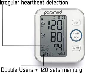 img 3 attached to Accurate Home Blood Pressure Monitor - Automatic Upper Arm Cuff 8.7-15.7In, Large LCD Display & 120 Memory Sets - Device Bag & Batteries Included