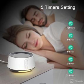 img 1 attached to 🌙 NEBONS HK229 0: Advanced White Noise Machine with 14 Soothing Sounds, Adjustable Night Lights, Sleep Timer & Memory Function