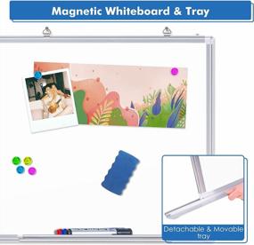 img 1 attached to Magnetic Whiteboard For Home, Office, And Classroom - 36X24 Inches With Aluminum Frame And Easy Wall Mounting