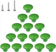 обновите свой декор с помощью набора зеленых керамических ручек huamulan из 15 предметов: идеально подходит для шкафов, ящиков и многого другого! логотип