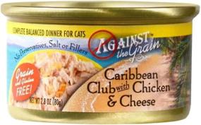 img 1 attached to Organic Caribbean Club Chicken Cheese Canned Cat Food - 24/2.8 oz