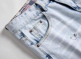 img 1 attached to Men'S Slim Fit Denim Shorts With Ripped And Distressed Detailing And Holes