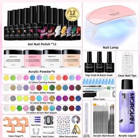img 3 attached to Complete Acrylic Nail Kit For Beginners - Professional Set With U V Light, 48 Colors Glitter Powder & Everything Needed To Start Your Nail Art Journey!