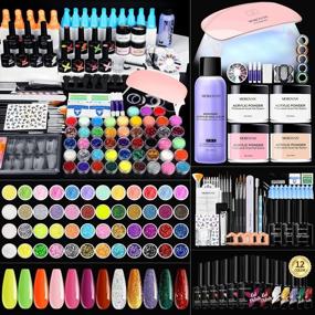 img 4 attached to Complete Acrylic Nail Kit For Beginners - Professional Set With U V Light, 48 Colors Glitter Powder & Everything Needed To Start Your Nail Art Journey!