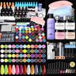 complete acrylic nail kit for beginners - professional set with u v light, 48 colors glitter powder & everything needed to start your nail art journey! logo