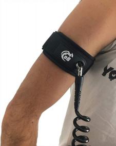 img 2 attached to Black Coil Small Bicep Leash With Black Cuff For Enhanced Bodyboarding - Available At EBodyboarding.Com