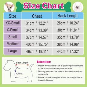 img 2 attached to 🐾 CHBORCHICEN Small Dog Sweaters: Cozy Knitted Pet Sweater for Cats and Dogs - Stay Warm in Style Throughout Winter (Small, Purple)