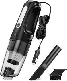 img 4 attached to YANTU Car Vacuum Cleaner - Powerful Suction, Portable with Long Corded, Quick Car Cleaning Accessory