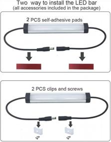 img 1 attached to Upgrade Your Small Cabinets With Litever 6-Inch 3000K Warm White Under Cabinet Light Bar - Pack Of 2