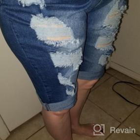 img 5 attached to Edgy Fashion: Olrain Women'S High Waisted Ripped Short Jeans