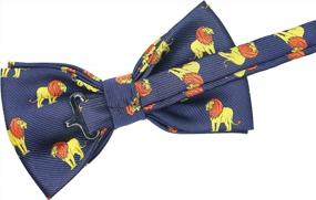 img 2 attached to Stylish Plaid Pattern Bow Tie For Men And Boys - Pre-Tied Fun Novelty Neckwear By OCIA