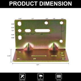img 2 attached to 🚛 TYT Heavy Duty Winch Mounting Bracket Plate for Trailers, ATV, Trucks, and Vehicles (Color)