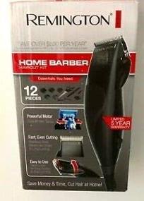 img 1 attached to 💇 Remington 12-Piece Precision Corded Home Barber Haircut Trimming Kit Bundle with Remington Nose, Brow, and Ear Trimmer Set, AS SHOWN