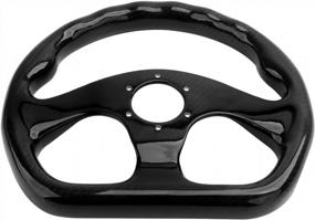img 1 attached to Upgrade Your Racing Experience With HIWOWSPORT Carbon Fiber Flat Bottom Racing Steering Wheel