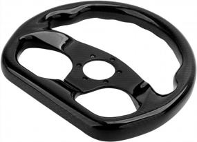 img 2 attached to Upgrade Your Racing Experience With HIWOWSPORT Carbon Fiber Flat Bottom Racing Steering Wheel