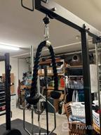 img 1 attached to Upgrade Your Gym Workouts With SELEWARE Tricep Rope Cable Attachments: 28”/36” Universal Pull-Down Ropes With Soft Rubber Ends review by Jeff Bruno