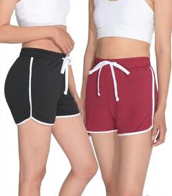img 4 attached to RUFIYO Drawstring Athletic Shorts For Women'S Summer Workouts And Running