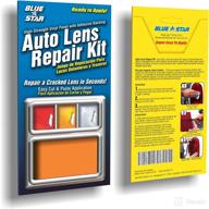 blue star non grid pattern auto lens repair kit (amber) logo