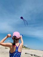 img 1 attached to Kizh Kite Octopus Large Frameless Soft Parafoil Kites 157 Inchs Long Tail Easy To Fly For Adults Kids Outdoor,Activities,Beach Trip Great Gift To Kids Build Childhood Priceless Memories(Purple) review by Stephen Vasquez