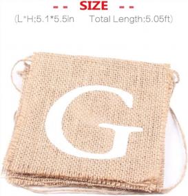 img 3 attached to Junxia Miss To Mrs Natural Burlap Banner +Gifts Banner For Party Decoration