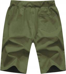 img 3 attached to Stylish And Comfy: Tansozer Men'S Drawstring Shorts With Zipper Pockets For Casual Wear And Workouts