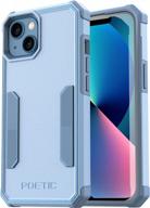 абсолютная защита для iphone 13: небесно-голубой чехол poetic neon series логотип