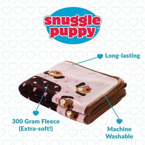 img 3 attached to 🐶✨ Soft and Durable Snuggle Puppy Blanket for Pets - Adorable Pink Pattern