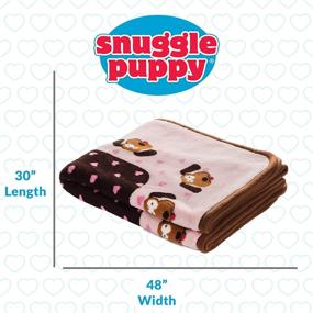 img 2 attached to 🐶✨ Soft and Durable Snuggle Puppy Blanket for Pets - Adorable Pink Pattern