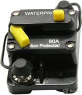 🌊 waterproof 60 amp manual reset circuit breaker for marine, rv, yacht, and more - 12v-48v dc logo