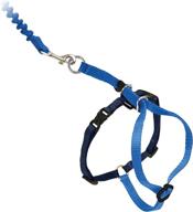 🐱 petsafe come with me kitty harness and bungee leash - large, royal blue/navy: the ultimate cat harness for safe outdoor adventures логотип