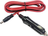 🔌 10ft car cigarette lighter male plug charger cable - 12v-24v power supply auto adapter for fans, dvd players, tvs - ideal for trucks, buses, vans, boats logo